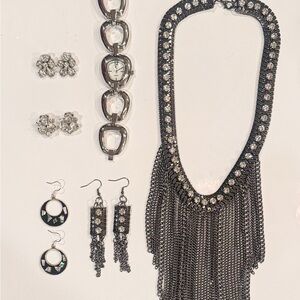 Silver Statement Jewelry Cache!